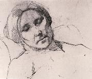 Marie Laurencin Portrait of mother asleeping oil painting artist